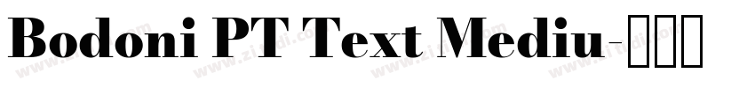 Bodoni PT Text Mediu字体转换 Bodoni PT Text Mediu字体转换